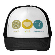 Peace Love Gymnastics Trucker Hat