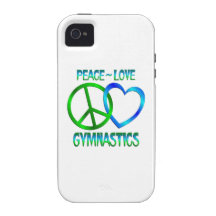 Peace Love GYMNASTICS Vibe iPhone 4 Cover