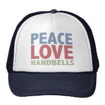 Peace Love Handbells Hats
