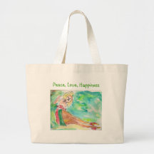 Peace Love Happiness Canvas Bag
