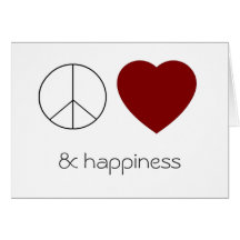 peace love & happiness card