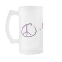 Peace+Love=Happiness Mug