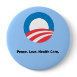 Peace. Love. Health Care Pins