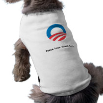 Peace. Love. Health Care Dog T Shirt