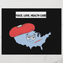 Peace. Love. Health Care. Headline Personalized Flyer