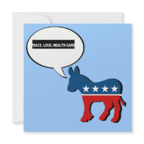 Peace. Love. Health Care. Headline Custom Invites