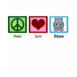 Peace Love Hippos t-shirts