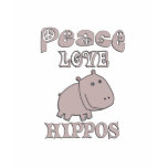 Peace Love Hippos t-shirts