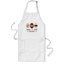 Peace Love Hockey Apron