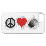 Peace Love Hockey Emblem iPhone 5 Case