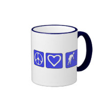 Peace Love Hockey Mugs