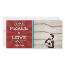 Peace & Love Holiday Photo Card