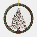 Peace & Love Holiday Tree Ornament