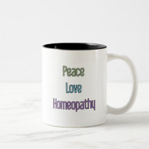 Peace, Love, Homeopathy Mug