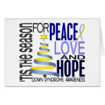 Peace Love Hope Christmas Holiday Down Syndrome Cards