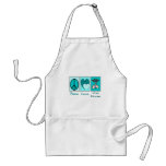 Peace Love ICU Nurse aprons