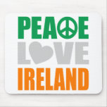 Peace Love Ireland Mousepad