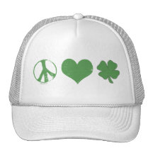 Peace Love Irish Hat