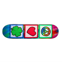 Peace, Love, Irish Skate Board