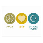 Peace Love Islamic Studies Postcard