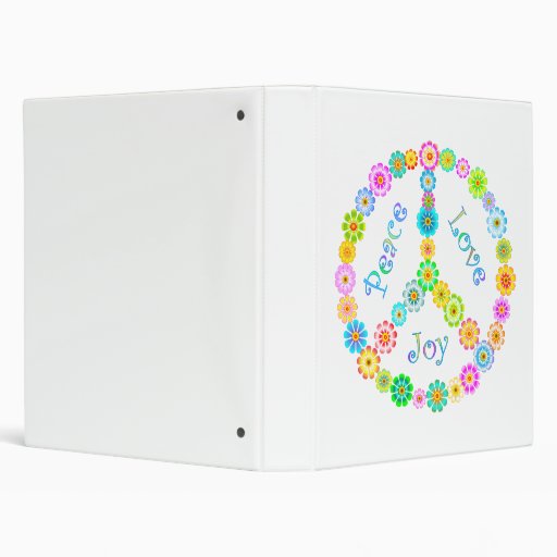 Peace Love Joy 3 Ring Binders