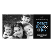 Peace Love & Joy - Photo Card