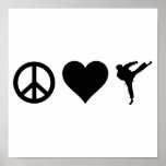 Peace Love Karate Posters