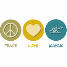 Peace Love Kayak Photo Sculpture
