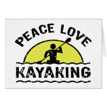 Peace Love Kayaking Cards
