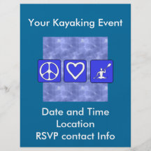 Peace Love Kayaking Flyers