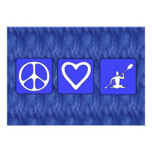 Peace Love Kayaking Invitations