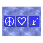 Peace Love Kayaking Postcard