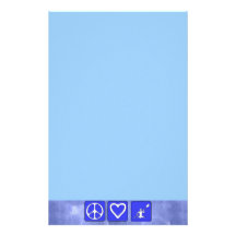 Peace Love Kayaking Stationery Design