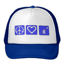Peace Love Kayaking Trucker Hat