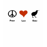 Peace Love Kiwis Womens NZ T-Shirt
