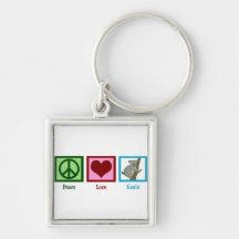 Peace Love Koala Keychains