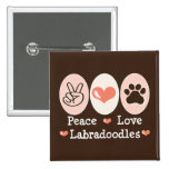 Peace Love Labradoodles Button