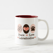 Peace Love Labradoodles Mug