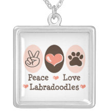 Peace Love Labradoodles Necklace