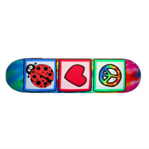 Peace, Love, Ladybugs Skate Board Decks