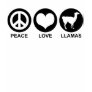 Peace love Llamas Tshirts