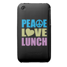 Peace Love Lunch iPhone 3 Case-Mate Case