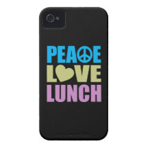 Peace Love Lunch iPhone 4 Case-Mate Case
