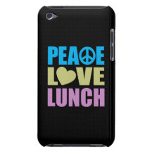 Peace Love Lunch iPod Case-Mate Cases