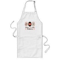 Peace Love Mahjong Apron