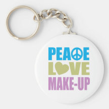 Peace Love Make-Up Key Chain