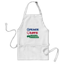 Peace-Love-Mama-Grizzlies Aprons