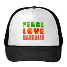 Peace Love Mandolin Hats