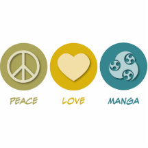 Peace Love Manga Acrylic Cut Outs