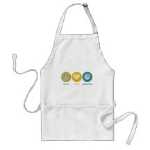 Peace Love Marketing Apron